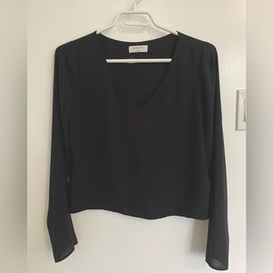 Aritizia babaton Murphy  black blouse size small
